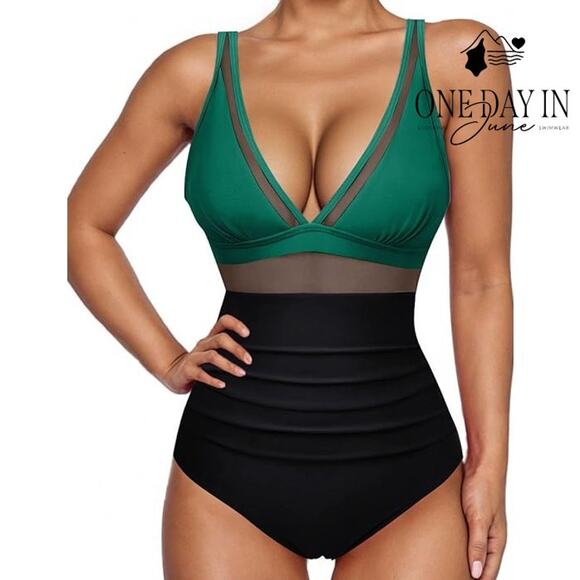 Suuksess Mesh Cut Out One Piece Swimsuit Size XXL - Picture 1 of 5
